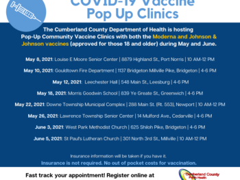 Cumberland County Vaccine Clinics
